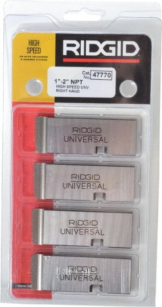 Ridgid - 1 - 11-1/2 - 2 - 11-1/2 NPT Thread, 16° Hook Angle, Right Hand, High Speed Steel Pipe Chaser - Ridgid 504 Compatibility - Exact Tooling