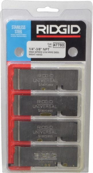Ridgid - 1/4-18 - 3/8-18 NPT Thread, 12° Hook Angle, Right Hand, High Speed Steel Pipe Chaser - Ridgid 504A, 711, 713, 811A, 815A, 816, 817, 842 Compatibility - Exact Tooling