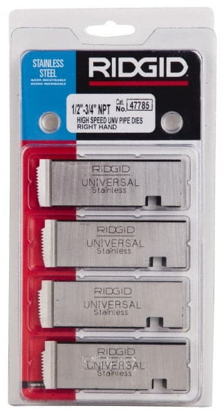 Ridgid - 1/2-14 - 3/4-14 NPT Thread, 12° Hook Angle, Right Hand, High Speed Steel Pipe Chaser - Ridgid 504A, 711, 713, 811A, 815A, 816, 817, 842 Compatibility - Exact Tooling