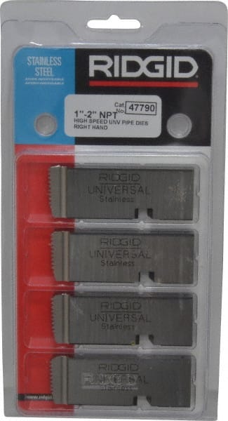 Ridgid - 1 - 11-1/2 - 2 - 11-1/2 NPT Thread, 16° Hook Angle, Right Hand, High Speed Steel Pipe Chaser - Ridgid 504 Compatibility - Exact Tooling