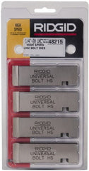 Ridgid - 1/4-20 UNC Thread, 0° Hook Angle, Right Hand High Speed Steel Chaser - Ridgid 504A, 711, 811A, 815A, 816, 817, 911 Compatibility - Exact Tooling