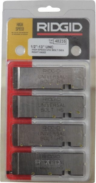 Ridgid - 1/2-13 UNC Thread, 0° Hook Angle, Right Hand High Speed Steel Chaser - Ridgid 504A, 711, 811A, 815A, 816, 817, 911 Compatibility - Exact Tooling