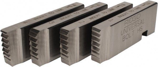 Ridgid - 1-1/4 - 7 UNC Thread, 6° Hook Angle, Right Hand High Speed Steel Chaser - Ridgid 504A, 711, 811A, 815A, 816, 817, 911 Compatibility - Exact Tooling