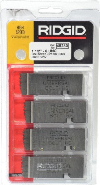 Ridgid - 1-1/2 - 6 UNC Thread, 6° Hook Angle, Right Hand High Speed Steel Chaser - Ridgid 504A, 711, 811A, 815A, 816, 817, 911 Compatibility - Exact Tooling