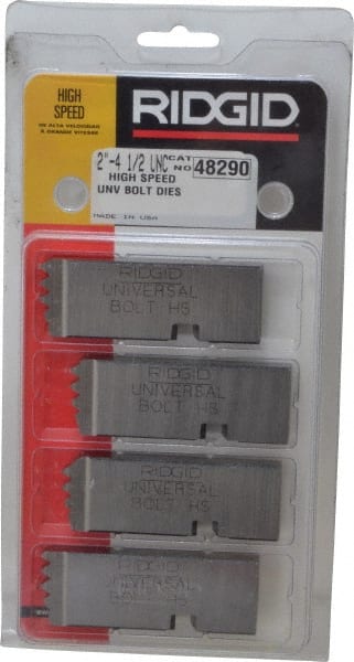 Ridgid - 2 - 4-1/2 UNC Thread, 6° Hook Angle, Right Hand High Speed Steel Chaser - Ridgid 504A, 711, 811A, 815A, 816, 817, 911 Compatibility - Exact Tooling