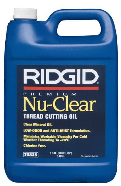 Ridgid - Nu Clear Cutting Oil - 1 Gallon Jug - Exact Tooling