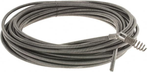 Ridgid - 5/16" x 50' Drain Cleaning Machine Cable - Drophead, 3/4" to 1-1/2" Pipe, Use with Models K39, K40 & K50 - Exact Tooling