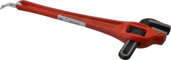 Ridgid - 18" Steel Offset Pipe Wrench - 2-1/2" Pipe Capacity - Exact Tooling