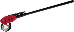 Ridgid - 12" Max Pipe Capacity, 55-1/2" Long, Chain Tong Wrench - 12" Actual OD, 64" Handle Length - Exact Tooling