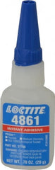 Loctite - 0.70 oz Bottle Clear Instant Adhesive - Series 4861, 20 sec Fixture Time, 24 hr Full Cure Time, Bonds to Metal & Plastic - Exact Tooling