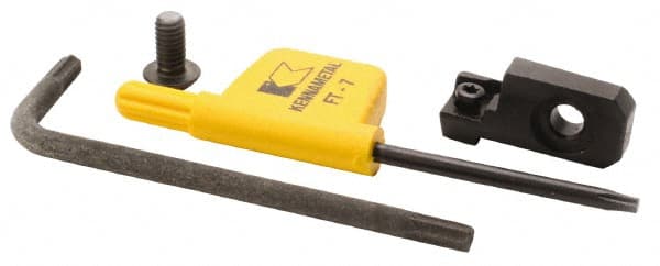 Kennametal - Series Romicron, Right Hand Cut, 2,500mm Min Bore Diam, Boring Cartridge - 4.76mm Back of Bar to Cutting Edge, Insert Style CP..., 19.15mm OAL, 0° Lead Angle - Exact Tooling