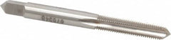 Made in USA - 1/4-32 UNEF 4 Flute Bright Finish High Speed Steel Straight Flute Standard Hand Tap - Bottoming, Right Hand Thread, 2-1/2" OAL, H3 Limit, Oversize - Exact Tooling