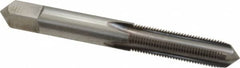Made in USA - 3/8-27 UNS 4 Flute Bright Finish High Speed Steel Straight Flute Standard Hand Tap - Plug, Right Hand Thread, 2-15/16" OAL, H3 Limit, Oversize - Exact Tooling