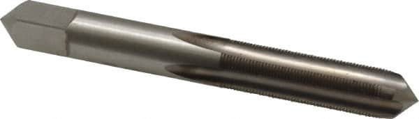 Made in USA - 3/8-40 UNS 4 Flute Bright Finish High Speed Steel Straight Flute Standard Hand Tap - Plug, Right Hand Thread, 2-15/16" OAL, H2 Limit, Oversize - Exact Tooling