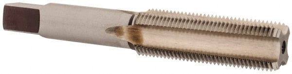 Made in USA - 5/8-20 UNS 4 Flute Bright Finish High Speed Steel Straight Flute Standard Hand Tap - Bottoming, Right Hand Thread, 3-13/16" OAL, H3 Limit, Oversize - Exact Tooling