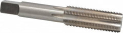 Made in USA - 11/16-20 UNS 6 Flute Bright Finish High Speed Steel Straight Flute Standard Hand Tap - Bottoming, Right Hand Thread, 4-1/32" OAL, H3 Limit, Oversize - Exact Tooling