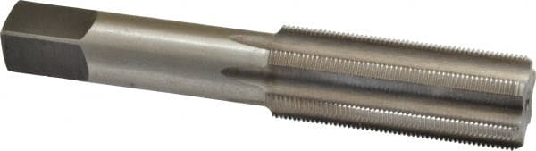 Made in USA - 3/4-27 UNS 6 Flute Bright Finish High Speed Steel Straight Flute Standard Hand Tap - Bottoming, Right Hand Thread, 4-1/4" OAL, H3 Limit, Oversize - Exact Tooling