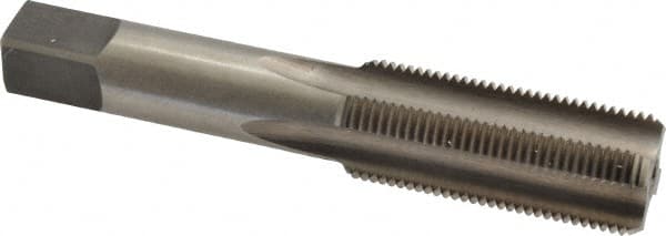 Made in USA - 13/16-16 UNS 4 Flute Bright Finish High Speed Steel Straight Flute Standard Hand Tap - Bottoming, Right Hand Thread, 4-15/32" OAL, H3 Limit, Oversize - Exact Tooling