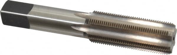 Made in USA - 7/8-18 UNS 6 Flute Bright Finish High Speed Steel Straight Flute Standard Hand Tap - Bottoming, Right Hand Thread, 4-11/16" OAL, H3 Limit, Oversize - Exact Tooling