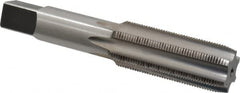 Made in USA - 7/8-20 UNEF 6 Flute Bright Finish High Speed Steel Straight Flute Standard Hand Tap - Plug, Right Hand Thread, 4-11/16" OAL, H3 Limit, Oversize - Exact Tooling