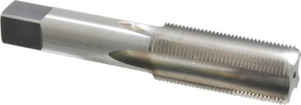 Made in USA - 15/16-16 UNS 4 Flute Bright Finish High Speed Steel Straight Flute Standard Hand Tap - Bottoming, Right Hand Thread, 4-29/32" OAL, H3 Limit, Oversize - Exact Tooling