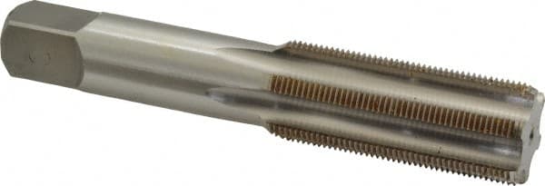 Made in USA - 15/16-20 UNEF 6 Flute Bright Finish High Speed Steel Straight Flute Standard Hand Tap - Bottoming, Right Hand Thread, 4-29/32" OAL, 2-7/32" Thread Length, H3 Limit, Oversize - Exact Tooling