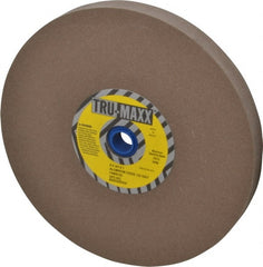 Tru-Maxx - 120 Grit Aluminum Oxide Bench & Pedestal Grinding Wheel - 8" Diam x 1" Hole x 3/4" Thick, 3600 Max RPM, O Hardness, Fine Grade , Vitrified Bond - Exact Tooling