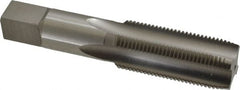 Made in USA - 1-1/16 - 12 UNS 4 Flute Bright Finish High Speed Steel Straight Flute Standard Hand Tap - Plug, Right Hand Thread, 5-1/8" OAL, 2-1/2" Thread Length, H5 Limit, Oversize - Exact Tooling