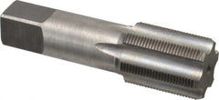 Made in USA - 1-1/8 - 18 UNEF 6 Flute Bright Finish High Speed Steel Straight Flute Standard Hand Tap - Bottoming, Right Hand Thread, 4" OAL, H4 Limit, Oversize - Exact Tooling
