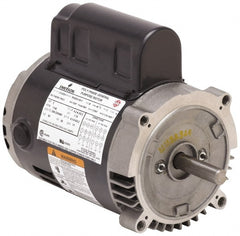 US Motors - 1/2 hp, ODP Enclosure, Manual Thermal Protection, 1,625 RPM, 115 Volt, 60/50 Hz, Single Phase Permanent Split Capacitor (PSC) Motor - Size 56 Frame, Cradle Mount, 1 Speed, Ball Bearings, 5.0/5.7 Full Load Amps, B Class Insulation, Reversible - Exact Tooling