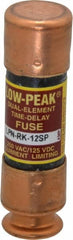 Cooper Bussmann - 125 VDC, 250 VAC, 12 Amp, Time Delay General Purpose Fuse - Fuse Holder Mount, 50.8mm OAL, 100 at DC, 300 at AC (RMS) kA Rating, 9/16" Diam - Exact Tooling