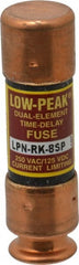 Cooper Bussmann - 125 VDC, 250 VAC, 8 Amp, Time Delay General Purpose Fuse - Fuse Holder Mount, 50.8mm OAL, 100 at DC, 300 at AC (RMS) kA Rating, 9/16" Diam - Exact Tooling