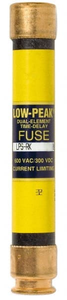 Cooper Bussmann - 300 VDC, 600 VAC, 4.5 Amp, Time Delay General Purpose Fuse - Fuse Holder Mount, 127mm OAL, 100 at DC, 300 at AC (RMS) kA Rating, 13/16" Diam - Exact Tooling