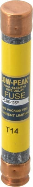 Cooper Bussmann - 300 VDC, 600 VAC, 10 Amp, Time Delay General Purpose Fuse - Fuse Holder Mount, 127mm OAL, 100 at DC, 300 at AC (RMS) kA Rating, 13/16" Diam - Exact Tooling