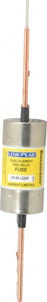 Cooper Bussmann - 300 VDC, 600 VAC, 150 Amp, Time Delay General Purpose Fuse - Bolt-on Mount, 9-5/8" OAL, 100 at DC, 300 at AC (RMS) kA Rating, 1.61" Diam - Exact Tooling