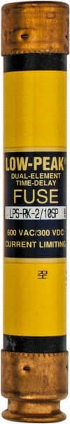 Cooper Bussmann - 300 VDC, 600 VAC, 0.2 Amp, Time Delay General Purpose Fuse - Fuse Holder Mount, 127mm OAL, 100 at DC, 300 at AC (RMS) kA Rating, 13/16" Diam - Exact Tooling