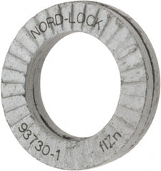Nord-Lock - 5/16", 0.534" OD, Zinc Flake, Steel Wedge Lock Washer - Grade 2, 0.336 to 0.344" ID - Exact Tooling