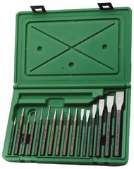 SK - 16 Piece Punch & Chisel Set - Exact Tooling
