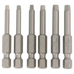 Square Power Bit #1, 2 & 3 × 50mm (6 Bit Pack) - Exact Tooling