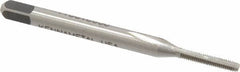 Kennametal - #1-72 UNF 3B 2 Flute Bright Finish High Speed Steel Straight Flute Standard Hand Tap - Bottoming, Right Hand Thread, 1.69" OAL, 3/8" Thread Length, H1 Limit, Oversize - Exact Tooling