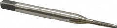 Kennametal - #0-80 UNF 2B 2 Flute Bright Finish High Speed Steel Straight Flute Standard Hand Tap - Plug, Right Hand Thread, 1.63" OAL, 0.313" Thread Length, H2 Limit, Oversize - Exact Tooling