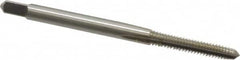 Kennametal - #5-40 UNC 2B/3B 3 Flute Bright Finish High Speed Steel Straight Flute Standard Hand Tap - Plug, Right Hand Thread, 1.94" OAL, 5/8" Thread Length, H2 Limit, Oversize - Exact Tooling