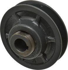 Browning - 5/8" Inside Diam x 3.15" Outside Diam, 1 Groove, Variable Pitched Sheave - Belt Sections 3L, 4L, A, 5L & B, 1-7/8" Sheave Thickness, 21/32 to 1" Face Width - Exact Tooling
