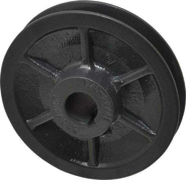 Browning - 3/4" Inside Diam x 4.15" Outside Diam, 1 Groove, Variable Pitched Sheave - Belt Sections 3L, 4L, A, 5L & B, 1-7/8" Sheave Thickness, 21/32 to 1-1/32" Face Width - Exact Tooling