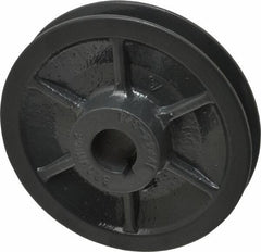 Browning - 3/4" Inside Diam x 4.15" Outside Diam, 1 Groove, Variable Pitched Sheave - Belt Sections 3L, 4L, A, 5L & B, 1-7/8" Sheave Thickness, 21/32 to 1-1/32" Face Width - Exact Tooling