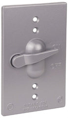 Thomas & Betts - Electrical Outlet Box Aluminum Switch Cover - Includes Gasket & Screw - Exact Tooling