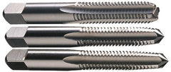 Hertel - 1-14 UNS, 4 Flute, Bottoming, Plug & Taper, Bright Finish, High Speed Steel Tap Set - Right Hand Cut, 5-1/8" OAL, 2-1/2" Thread Length, 3B Class of Fit - Exact Tooling