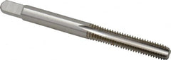 Kennametal - #12-28 UNF 2B/3B 4 Flute Bright Finish High Speed Steel Straight Flute Standard Hand Tap - Bottoming, Right Hand Thread, 2.38" OAL, 0.938" Thread Length, H3 Limit, Oversize - Exact Tooling