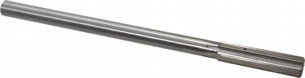 Interstate - 0.513" High Speed Steel Chucking Reamer - Straight Flute, 0.4355" Straight Shank, 2" Flute Length, 8" OAL - Exact Tooling