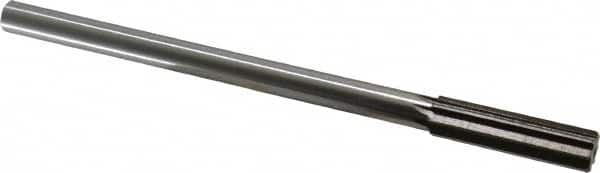 Interstate - 0.535" High Speed Steel Chucking Reamer - Straight Flute, 0.4355" Straight Shank, 2" Flute Length, 8" OAL - Exact Tooling